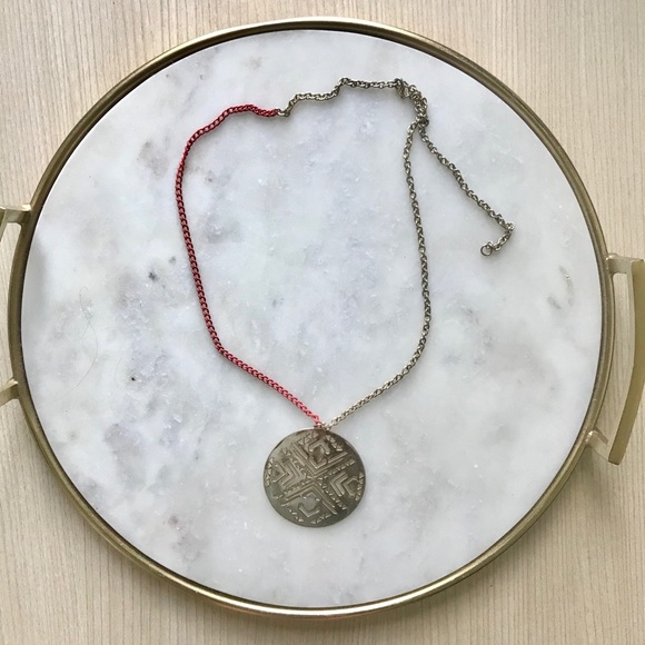 Gold Design Statement Necklace - Picture 1 of 6